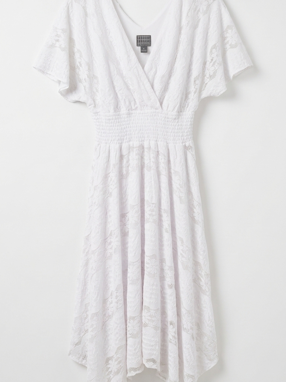 Rabbit Rabbit Rabbit Design White Lace Dress, Size 8 - Picture 11 of 12